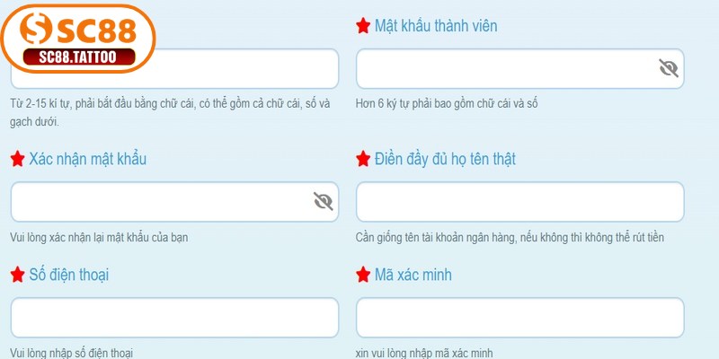 Hướng dẫn chi tiết đủ các bước đăng ký SC88