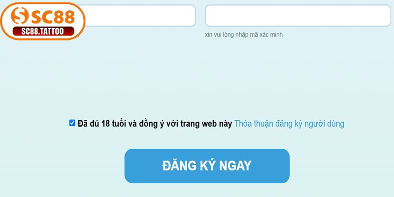 Những chú ý quan trọng khi đăng ký SC88