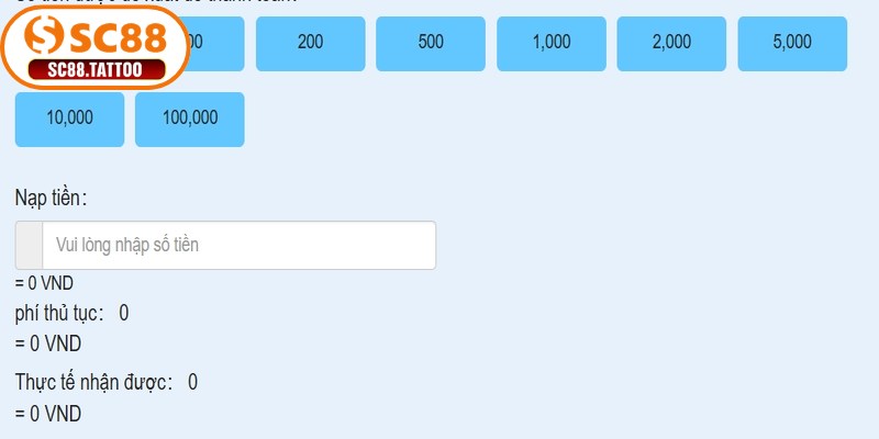 Ưu điểm lớn khi anh em giao dịch nạp tiền SC88
