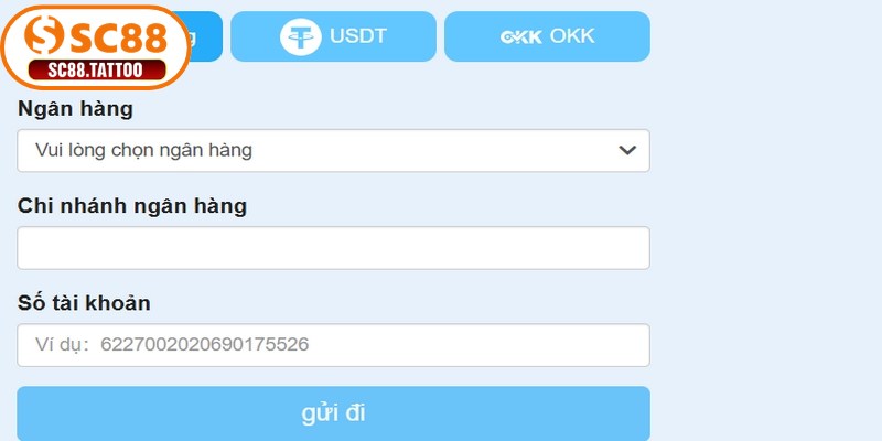 Giao dịch rút tiền SC88 lỗi cần xử lý như thế nào